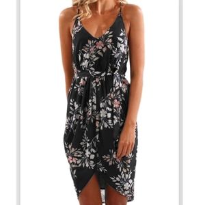 Floral Print Strap Dress